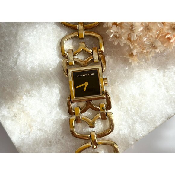 BCBG Maxzaria BG8217-R351-09 Gold T Ladies Vintage Wristwatch - 19mm - WORKS! - Picture 15 of 15